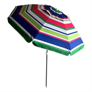 OMBRELLONE MARE IN OXFORD DIAMETRO 180 CM.  FANTASIA A RIGHE in Arredamento giardino