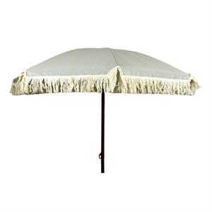 OMBRELLONE MARE LEGNO DIAMETRO 200CM TINTA UNITA in Arredamento giardino