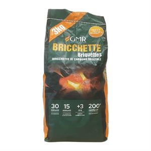 CARBONE PER BARBECUE IN OVULI BRICCHETTE GMR 3kg in Arredamento giardino