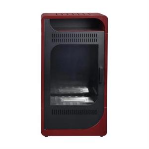 STUFA A COMBUSTIBILE BIOETANOLO 3500W FIAMMETTA VENTILATA BORDEAUX 35MQ in Stufe e clima