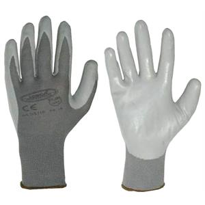 GUANTI DA LAVORO IN NITRILE PER EDILIZIA E PER MECCANICI GRIGI TAGLIA 8 in Antinfortunistica