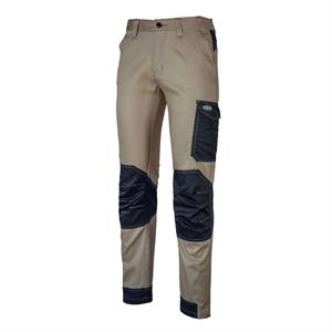 PANTALONI DA LAVORO STRETCH CONDOR/3 - BEIGE/NERO - TG. S in Antinfortunistica