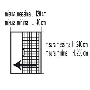 ZANZARIERA AVVOLGIBILE ORIZZONTALE IRS OPERA PLISSE' 120X240 CM BIANCA in Arredamento giardino