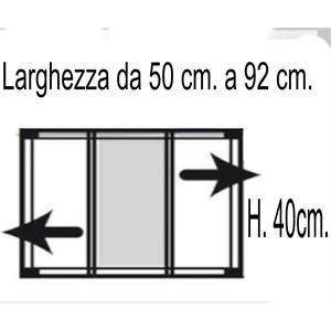 ZANZARIERA ESTENSIBILE PER FINESTRA IRS TELESIO 50x40 CM BIANCA in Arredamento giardino
