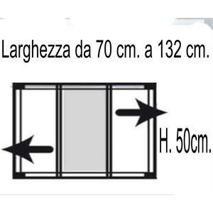 ZANZARIERA ESTENSIBILE PER FINESTRA IRS TELESIO 70x50 CM BIANCA in Arredamento giardino