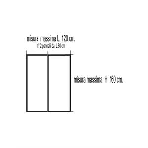 ZANZARIERA MAGNETICA IRS ECCO MAGNET 120X160 CM BIANCA in Arredamento giardino