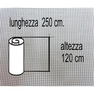 RETE ZANZARIERA IN FIBRA DI VETRO IRS CLARISSA NET 120x250 cm GRIGIA in Arredamento giardino