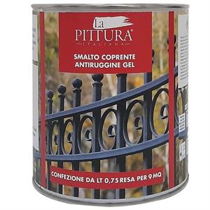 SMALTO ANTIRUGGINE GEL LA PITTURA ITALIANA NERO 750ML in Vernici