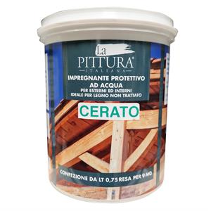 IMPREGNANTE A CERA PER LEGNO NOCE CHIARO LA PITTURA ITALIANA 750ML in Vernici