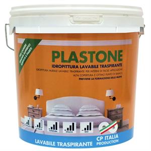 IDROPITTURA TRASPIRANTE LAVABILE - PLASTONE - 14LT in Vernici