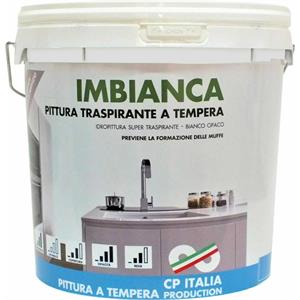 IDROPITTURA TRASPIRANTE PER INTERNI - IMBIANCA - 14LT in Vernici