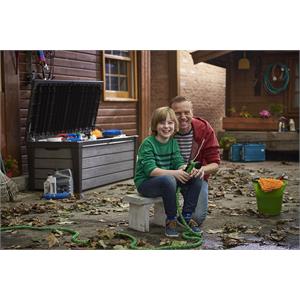 BAULE BAULE PORTA ATTREZZI DA GIARDINO KETER BRUSHWOOD GRAFITE in Arredamento giardino