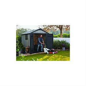 CASETTA DA GIARDINO KETER OAKLAND 757  CM 229X223,5X242H CON PAVIMENTO FINESTRE E LUCERNARIO in Arredamento giardino