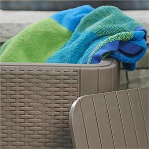 SET TAVOLO E SEDIE DA GIARDINO E BALCONE - CON CUSCINI - IOWA in Arredamento giardino