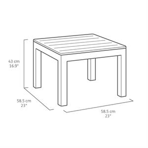 SALOTTO DA GIARDINO - MARIE LOUNGE - KETER - SET TAVOLO E SEDIE 4 POSTI in Arredamento giardino