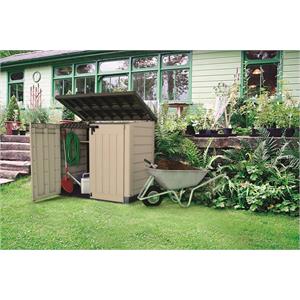 ARMADIO PORTA ATTREZZI DA GIARDINO KETER STORE IT OUT MAX BEIGE in Arredamento giardino
