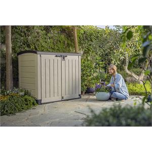 ARMADIO PORTA ATTREZZI DA GIARDINO KETER STORE IT OUT ARC BEIGE in Arredamento giardino