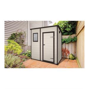 CASETTA DA GIARDINO KETER MANOR 6x4 BEIGE CON PORTA BATTENTE SINGOLA 183,5X111X200,5 CM in Arredamento giardino