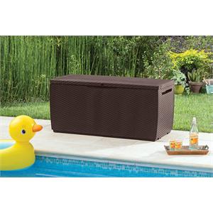 BAULE BAULE PORTA ATTREZZI DA GIARDINO KETER CAPRI MARRONE in Arredamento giardino