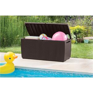 BAULE BAULE PORTA ATTREZZI DA GIARDINO KETER CAPRI MARRONE in Arredamento giardino