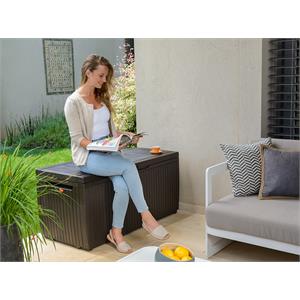 BAULE BAULE PORTA ATTREZZI DA GIARDINO KETER SPRINGWOOD MARRONE in Arredamento giardino