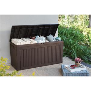 BAULE BAULE PORTA ATTREZZI DA GIARDINO KETER COMFY MARRONE in Arredamento giardino
