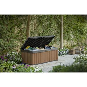 BAULE PORTA ATTREZZI KETER DARWIN BOX 100G EVOTECH MARRONE in Arredamento giardino
