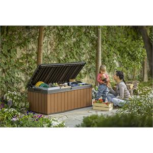 BAULE PORTA ATTREZZI KETER DARWIN BOX 100G EVOTECH MARRONE in Arredamento giardino