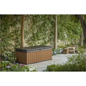 BAULE PORTA ATTREZZI KETER DARWIN BOX 100G EVOTECH MARRONE in Arredamento giardino