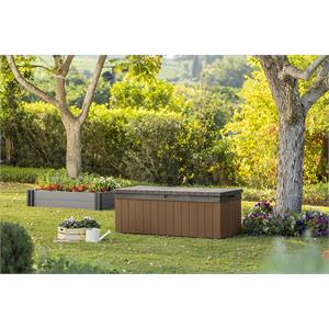BAULE PORTA ATTREZZI KETER DARWIN BOX 100G EVOTECH MARRONE in Arredamento giardino