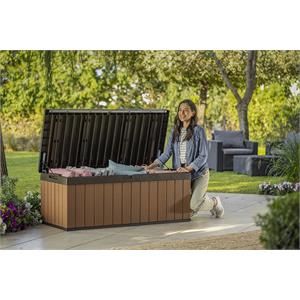 BAULE PORTA ATTREZZI KETER DARWIN BOX 100G EVOTECH MARRONE in Arredamento giardino