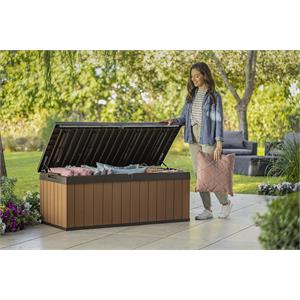 BAULE PORTA ATTREZZI KETER DARWIN BOX 100G EVOTECH MARRONE in Arredamento giardino