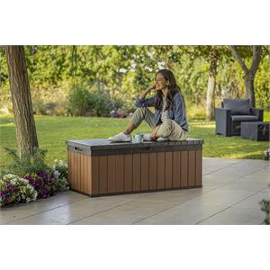 BAULE PORTA ATTREZZI KETER DARWIN BOX 100G EVOTECH MARRONE in Arredamento giardino
