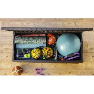BAULE PORTA ATTREZZI KETER DARWIN BOX 100G EVOTECH MARRONE in Arredamento giardino