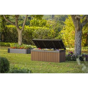 BAULE PORTA ATTREZZI KETER DARWIN BOX 100G EVOTECH MARRONE in Arredamento giardino