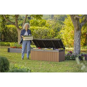 BAULE PORTA ATTREZZI KETER DARWIN BOX 100G EVOTECH MARRONE in Arredamento giardino
