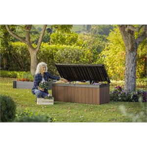 BAULE PORTA ATTREZZI KETER DARWIN BOX 100G EVOTECH MARRONE in Arredamento giardino