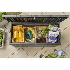 BAULE PORTA ATTREZZI KETER DARWIN BOX 150G EVOTECH MARRONE in Arredamento giardino