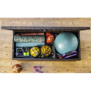 BAULE PORTA ATTREZZI KETER DARWIN BOX 150G EVOTECH MARRONE in Arredamento giardino