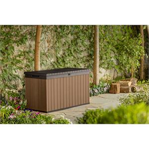 BAULE PORTA ATTREZZI KETER DARWIN BOX 150G EVOTECH MARRONE in Arredamento giardino