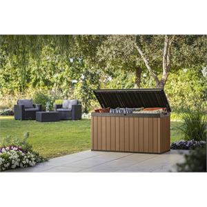 BAULE PORTA ATTREZZI KETER DARWIN BOX 150G EVOTECH MARRONE in Arredamento giardino