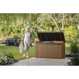 BAULE PORTA ATTREZZI KETER DARWIN BOX 150G EVOTECH MARRONE in Arredamento giardino