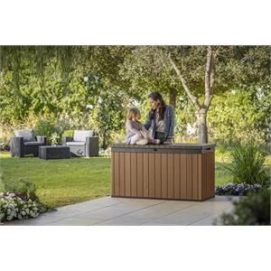 BAULE PORTA ATTREZZI KETER DARWIN BOX 150G EVOTECH MARRONE in Arredamento giardino