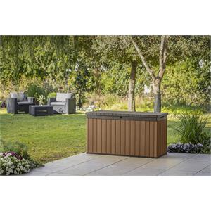 BAULE PORTA ATTREZZI KETER DARWIN BOX 150G EVOTECH MARRONE in Arredamento giardino