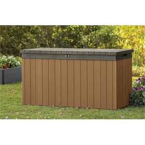 BAULE PORTA ATTREZZI KETER DARWIN BOX 150G EVOTECH MARRONE in Arredamento giardino