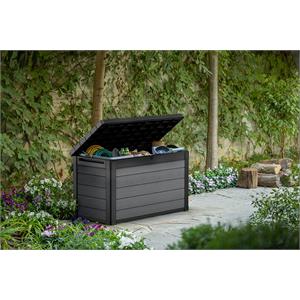 BAULE PORTA ATTREZZI DA GIARDINO KETER CORTINA BOX 100 EVOTECH GRAFITE in Arredamento giardino