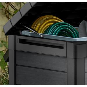 BAULE PORTA ATTREZZI DA GIARDINO KETER CORTINA BOX 100 EVOTECH GRAFITE in Arredamento giardino