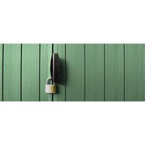 CASETTA DA GIARDINO KETER DARWIN 4X6 EFFETTO LEGNO VERDE 126X184XH205 CM. in Arredamento giardino