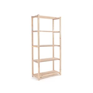 SCAFFALE LEGNO 5 RIPIANI IN ABETE 80X35X170H in Arredamento