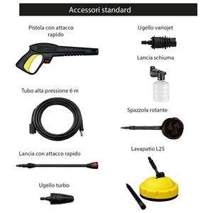 IDROPULITRICE CON ACCESSORI LAVOR GALAXY 150 - 150 BAR in Utensileria